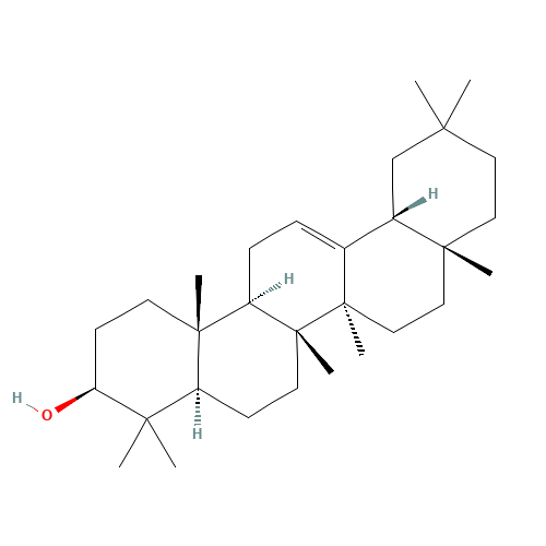 (3S,4aR,6aR,6bS,8aR,12aR,14aR,14bR)-4,4,6a,6b,8a,11,11,14b-octamethyl-1,2,3,4a,5,6,7,8,9,10,12,12a,14,14a-tetradecahydropicen-3-ol (CAS: 559-70-6) - Related Chemical Product