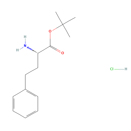 tert-butyl (2S)-2-amino-4-phenylbutanoate;hydrochloride (CAS: 130316-46-0) - Chemical Structure and Molecular Formula 