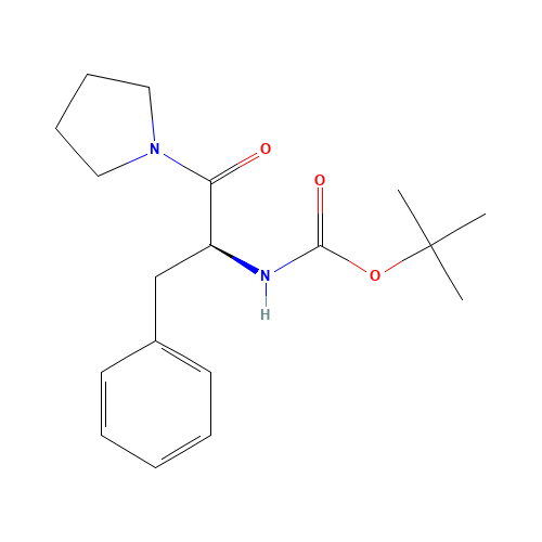 tert-butyl N-[(2S)-1-oxo-3-phenyl-1-pyrrolidin-1-ylpropan-2-yl]carbamate (CAS: 125139-05-1) - Related Chemical Product