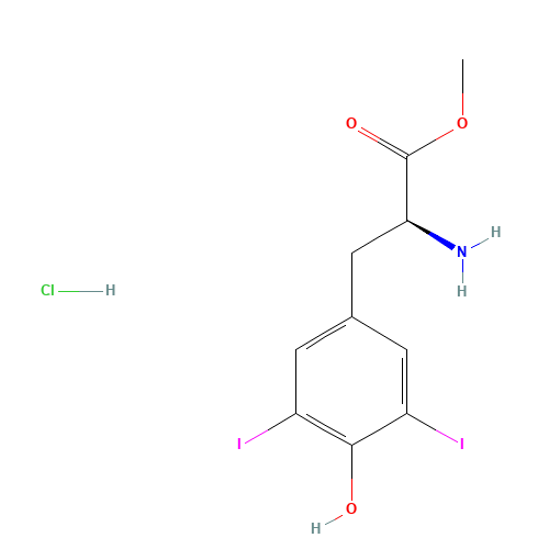 methyl (2S)-2-amino-3-(4-hydroxy-3,5-diiodophenyl)propanoate;hydrochloride (CAS: 151266-48-7) - Related Chemical Product