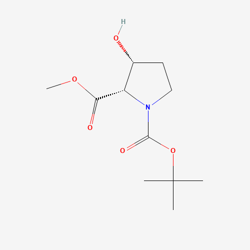 1-O-tert-butyl 2-O-methyl (2S,3R)-3-hydroxypyrrolidine-1,2-dicarboxylate (CAS: 130966-46-0) - Related Chemical Product