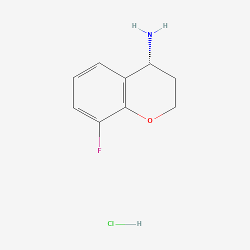 (4R)-8-fluoro-3,4-dihydro-2H-chromen-4-amine;hydrochloride (CAS: 730980-49-1) - Chemical Structure and Molecular Formula 