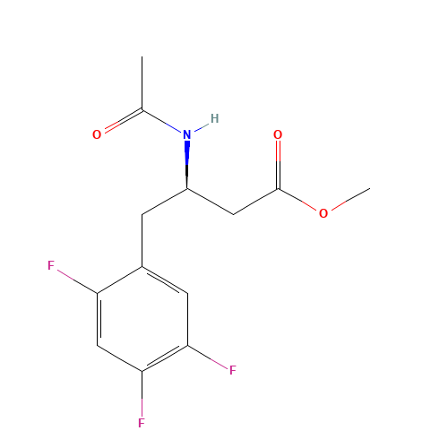 methyl (3R)-3-acetamido-4-(2,4,5-trifluorophenyl)butanoate (CAS: 1234321-83-5) - Related Chemical Product