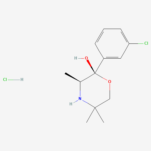 (2S,3S)-2-(3-chlorophenyl)-3,5,5-trimethylmorpholin-2-ol;hydrochloride (CAS: 106083-71-0) - Related Chemical Product