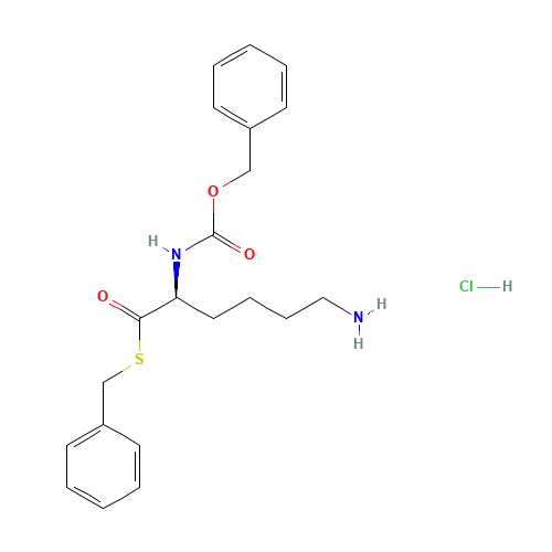S-benzyl (2S)-6-amino-2-(phenylmethoxycarbonylamino)hexanethioate;hydrochloride (CAS: 69861-89-8) - Related Chemical Product