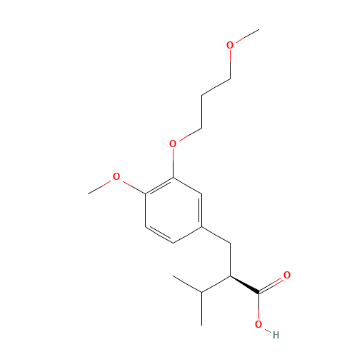 (2R)-2-[[4-methoxy-3-(3-methoxypropoxy)phenyl]methyl]-3-methylbutanoic acid (CAS: 172900-71-9) - Related Chemical Product