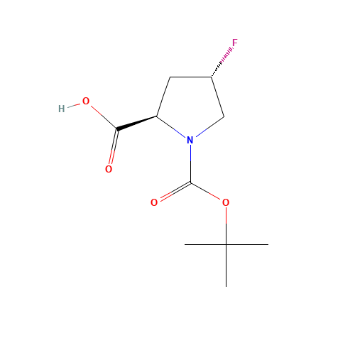 (2R,4S)-4-fluoro-1-[(2-methylpropan-2-yl)oxycarbonyl]pyrrolidine-2-carboxylic acid (CAS: 681128-50-7) - Related Chemical Product