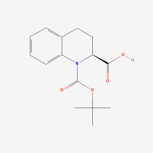 (2S)-1-[(2-methylpropan-2-yl)oxycarbonyl]-3,4-dihydro-2H-quinoline-2-carboxylic acid (CAS: 1187933-14-7) - Related Chemical Product
