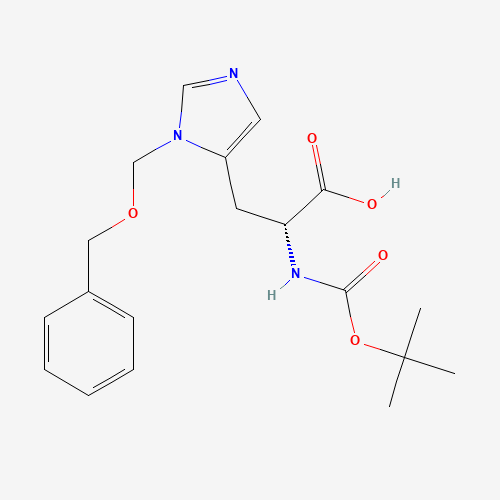 (2R)-2-[(2-methylpropan-2-yl)oxycarbonylamino]-3-[3-(phenylmethoxymethyl)imidazol-4-yl]propanoic acid (CAS: 99310-01-7) - Related Chemical Product