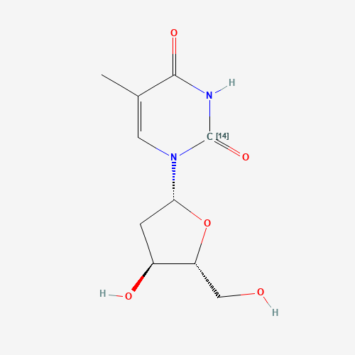 1-[(2R,4S,5R)-4-hydroxy-5-(hydroxymethyl)oxolan-2-yl]-5-methylpyrimidine-2,4-dione (CAS: 13010-45-2) - Related Chemical Product