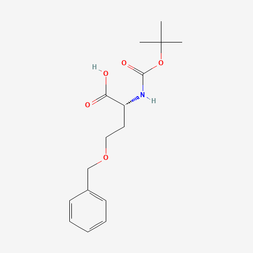 (2R)-2-[(2-methylpropan-2-yl)oxycarbonylamino]-4-phenylmethoxybutanoic acid (CAS: 150009-60-2) - Chemical Structure and Molecular Formula 