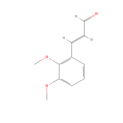 (E)-3-(2,3-dimethoxyphenyl)prop-2-enal (CAS: 62378-68-1) - Chemical Structure and Molecular Formula 