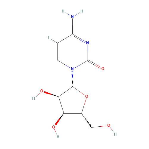 4-amino-1-[(2R,3R,4S,5R)-3,4-dihydroxy-5-(hydroxymethyl)oxolan-2-yl]-5-tritiopyrimidin-2-one (CAS: 14419-78-4) - Related Chemical Product