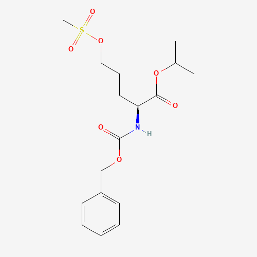 propan-2-yl (2S)-5-methylsulfonyloxy-2-(phenylmethoxycarbonylamino)pentanoate (CAS: 176237-45-9) - Related Chemical Product