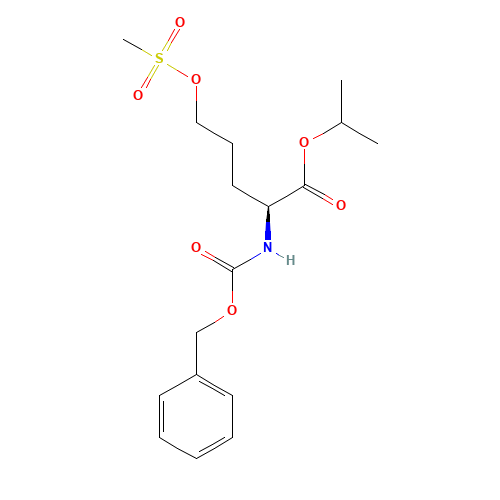 propan-2-yl (2S)-5-methylsulfonyloxy-2-(phenylmethoxycarbonylamino)pentanoate (CAS: 176237-45-9) - Related Chemical Product