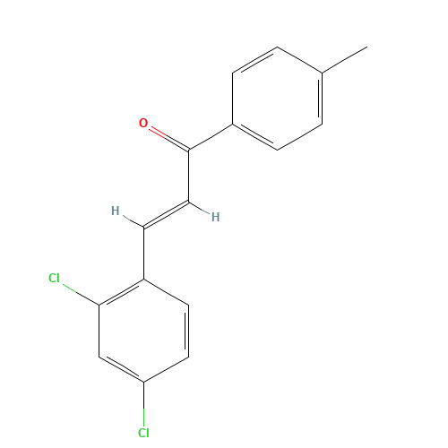 (E)-3-(2,4-dichlorophenyl)-1-(4-methylphenyl)prop-2-en-1-one (CAS: 76734-08-2) - Related Chemical Product