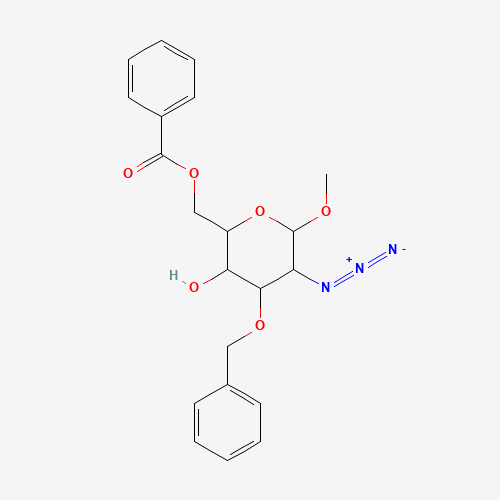 [(2R,3S,4R,5R,6S)-5-azido-3-hydroxy-6-methoxy-4-phenylmethoxyoxan-2-yl]methyl benzoate (CAS: 501088-17-1) - Related Chemical Product