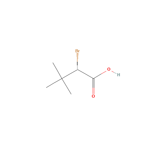 (2S)-2-bromo-3,3-dimethylbutanoic acid (CAS: 32653-37-5) - Chemical Structure and Molecular Formula 