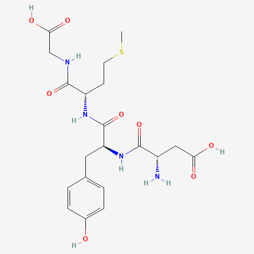 (3S)-3-amino-4-[[(2S)-1-[[(2S)-1-(carboxymethylamino)-4-methylsulfanyl-1-oxobutan-2-yl]amino]-3-(4-hydroxyphenyl)-1-oxopropan-2-yl]amino]-4-oxobutanoic acid (CAS: 80790-40-5) - Related Chemical Product