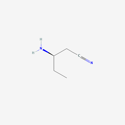 (3R)-3-aminopentanenitrile (CAS: 400090-60-0) - Chemical Structure and Molecular Formula 
