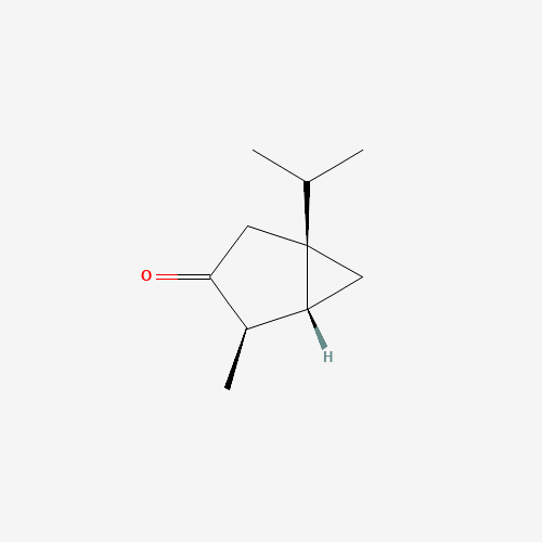 (1S,4R,5R)-4-methyl-1-propan-2-ylbicyclo[3.1.0]hexan-3-one (CAS: 546-80-5) - Chemical Structure and Molecular Formula 