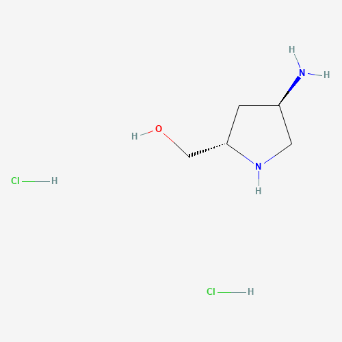 [(2S,4R)-4-aminopyrrolidin-2-yl]methanol (CAS: 1292324-43-6) - Chemical Structure and Molecular Formula 