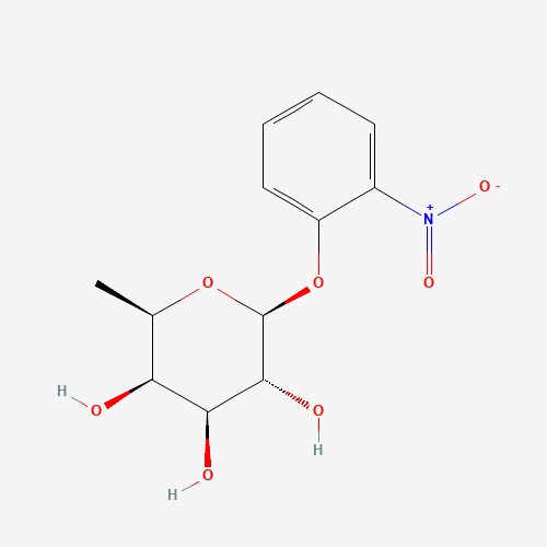 (2R,3R,4S,5R,6S)-2-methyl-6-(2-nitrophenoxy)oxane-3,4,5-triol (CAS: 1154-94-5) - Chemical Structure and Molecular Formula 