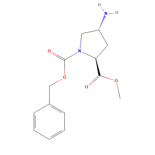 1-O-benzyl 2-O-methyl (2S,4R)-4-aminopyrrolidine-1,2-dicarboxylate (CAS: 762233-34-1) - Related Chemical Product