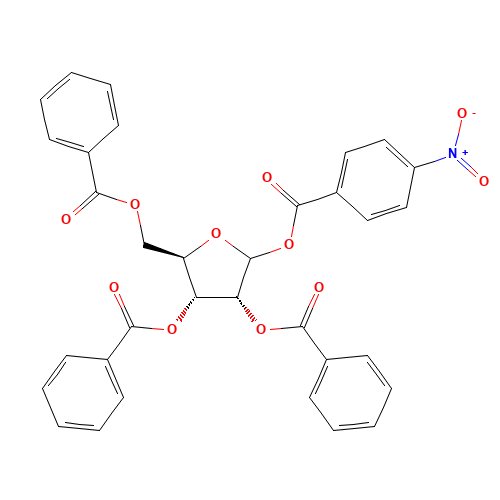 [(3R,4R,5R)-3,4-dibenzoyloxy-5-(benzoyloxymethyl)oxolan-2-yl] 4-nitrobenzoate (CAS: 34213-15-5) - Related Chemical Product