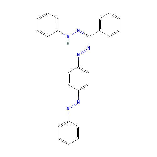 N'-anilino-N-(4-phenyldiazenylphenyl)iminobenzenecarboximidamide (CAS: 77205-79-9) - Chemical Structure and Molecular Formula 