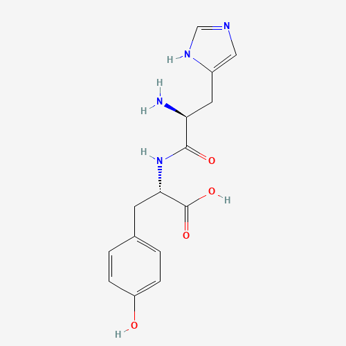 (2S)-2-[[(2S)-2-amino-3-(1H-imidazol-5-yl)propanoyl]amino]-3-(4-hydroxyphenyl)propanoic acid (CAS: 35979-00-1) - Related Chemical Product