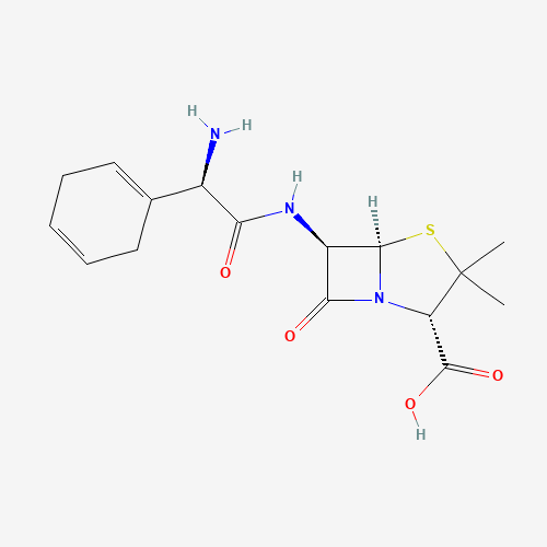 (2S,5R,6R)-6-[[(2R)-2-amino-2-cyclohexa-1,4-dien-1-ylacetyl]amino]-3,3-dimethyl-7-oxo-4-thia-1-azabicyclo[3.2.0]heptane-2-carboxylic acid (CAS: 26774-90-3) - Related Chemical Product