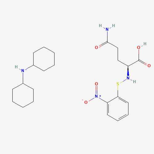 (2S)-5-amino-2-[(2-nitrophenyl)sulfanylamino]-5-oxopentanoic acid;N-cyclohexylcyclohexanamine (CAS: 64143-47-1) - Related Chemical Product