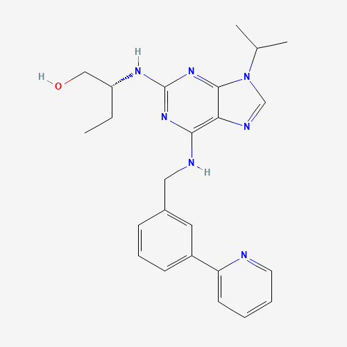 (2R)-2-[[9-propan-2-yl-6-[(3-pyridin-2-ylphenyl)methylamino]purin-2-yl]amino]butan-1-ol (CAS: 1056016-18-2) - Related Chemical Product