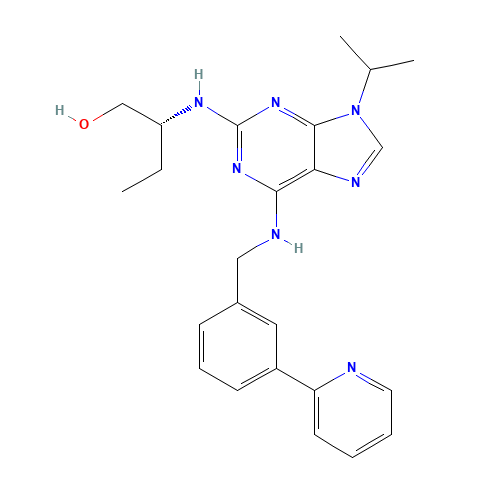 (2R)-2-[[9-propan-2-yl-6-[(3-pyridin-2-ylphenyl)methylamino]purin-2-yl]amino]butan-1-ol (CAS: 1056016-18-2) - Related Chemical Product
