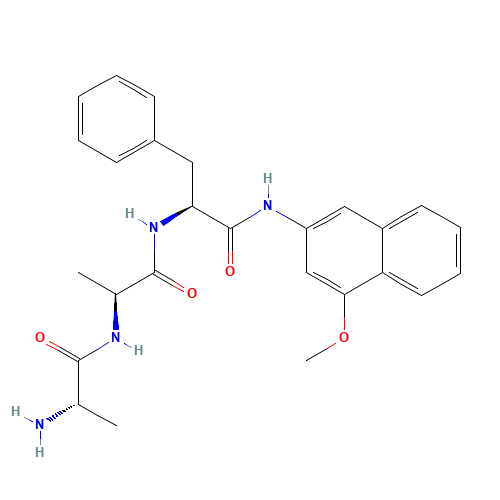 (2S)-2-[[(2S)-2-[[(2S)-2-aminopropanoyl]amino]propanoyl]amino]-N-(4-methoxynaphthalen-2-yl)-3-phenylpropanamide (CAS: 100900-09-2) - Related Chemical Product