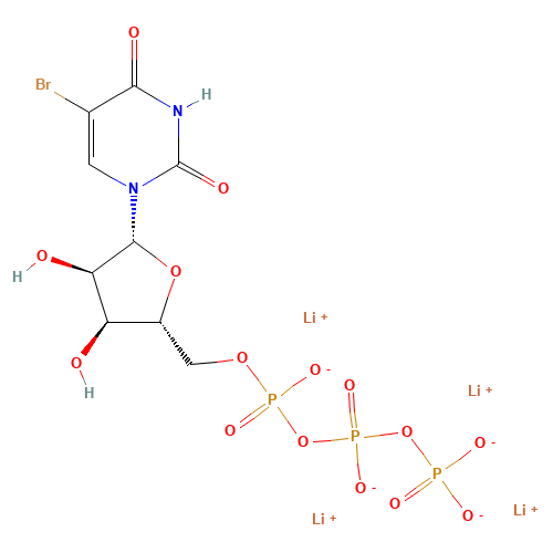 tetralithium;[[[(2R,3S,4R,5R)-5-(5-bromo-2,4-dioxopyrimidin-1-yl)-3,4-dihydroxyoxolan-2-yl]methoxy-oxidophosphoryl]oxy-oxidophosphoryl] phosphate (CAS: 93882-11-2) - Related Chemical Product