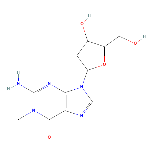 2-amino-9-[(2R,4S,5R)-4-hydroxy-5-(hydroxymethyl)oxolan-2-yl]-1-methylpurin-6-one (CAS: 5132-79-6) - Related Chemical Product