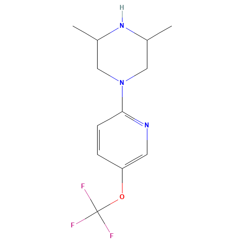 (3S,5R)-3,5-dimethyl-1-[5-(trifluoromethoxy)pyridin-2-yl]piperazine (CAS: 1057284-36-2) - Related Chemical Product