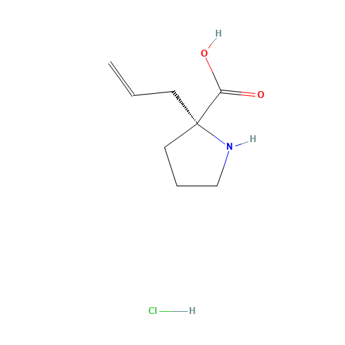 (2R)-2-prop-2-enylpyrrolidine-2-carboxylic acid;hydrochloride (CAS: 177206-69-8) - Related Chemical Product