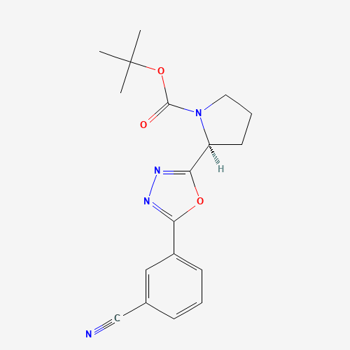 tert-butyl (2S)-2-[5-(3-cyanophenyl)-1,3,4-oxadiazol-2-yl]pyrrolidine-1-carboxylate (CAS: 1260605-21-7) - Related Chemical Product