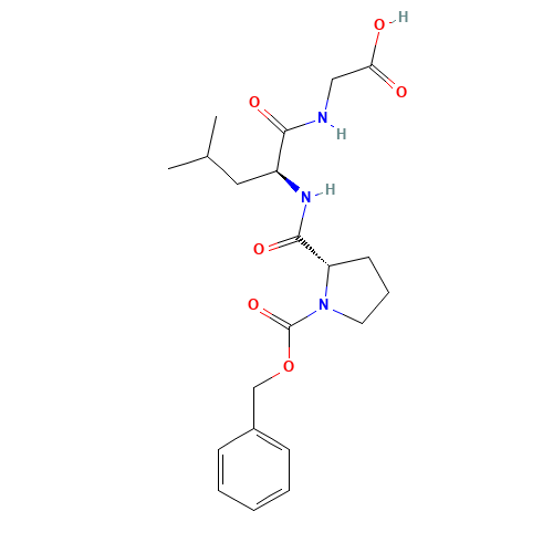 2-[[(2S)-4-methyl-2-[[(2S)-1-phenylmethoxycarbonylpyrrolidine-2-carbonyl]amino]pentanoyl]amino]acetic acid (CAS: 7801-38-9) - Related Chemical Product