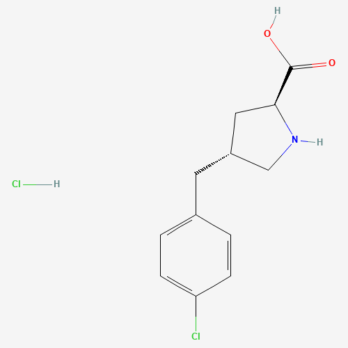 (2S,4R)-4-[(4-chlorophenyl)methyl]pyrrolidine-2-carboxylic acid;hydrochloride (CAS: 1049733-88-1) - Related Chemical Product