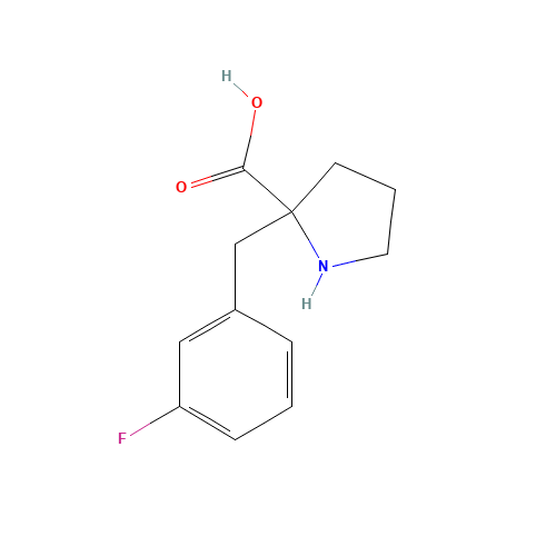 (2R)-2-[(3-fluorophenyl)methyl]pyrrolidine-2-carboxylic acid (CAS: 1049980-39-3) - Related Chemical Product