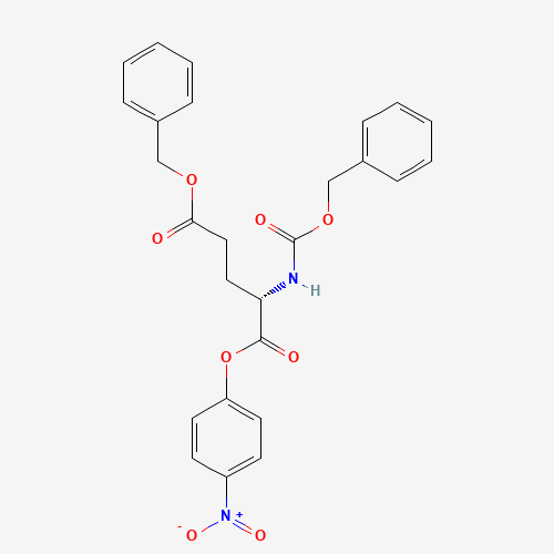 5-O-benzyl 1-O-(4-nitrophenyl) (2S)-2-(phenylmethoxycarbonylamino)pentanedioate (CAS: 49689-66-9) - Chemical Structure and Molecular Formula 