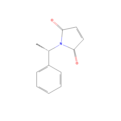 1-[(1S)-1-phenylethyl]pyrrole-2,5-dione (CAS: 60925-76-0) - Chemical Structure and Molecular Formula 
