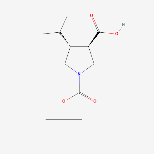 (3R,4R)-1-[(2-methylpropan-2-yl)oxycarbonyl]-4-propan-2-ylpyrrolidine-3-carboxylic acid (CAS: 1212348-80-5) - Related Chemical Product