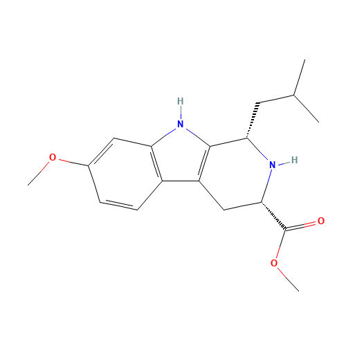 methyl (1S,3S)-7-methoxy-1-(2-methylpropyl)-2,3,4,9-tetrahydro-1H-pyrido[3,4-b]indole-3-carboxylate (CAS: 107447-05-2) - Related Chemical Product