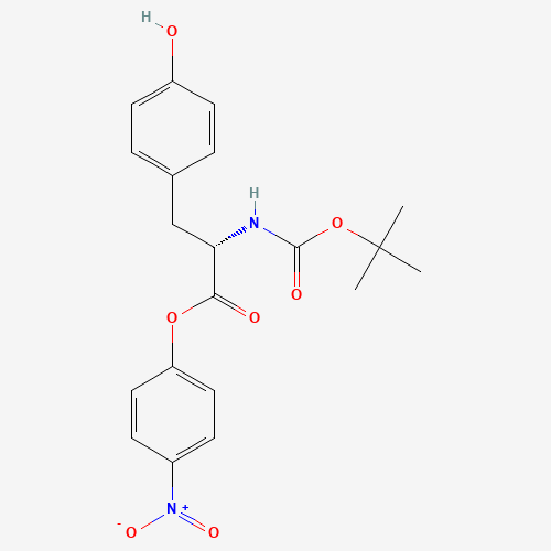(4-nitrophenyl) (2S)-3-(4-hydroxyphenyl)-2-[(2-methylpropan-2-yl)oxycarbonylamino]propanoate (CAS: 20866-55-1) - Related Chemical Product