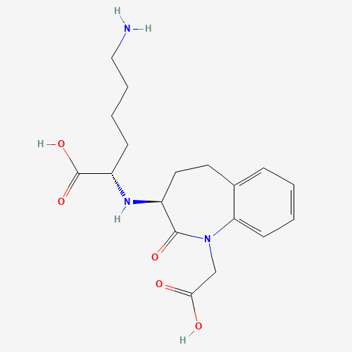 (2S)-6-amino-2-[[(3S)-1-(carboxymethyl)-2-oxo-4,5-dihydro-3H-1-benzazepin-3-yl]amino]hexanoic acid (CAS: 109214-55-3) - Related Chemical Product